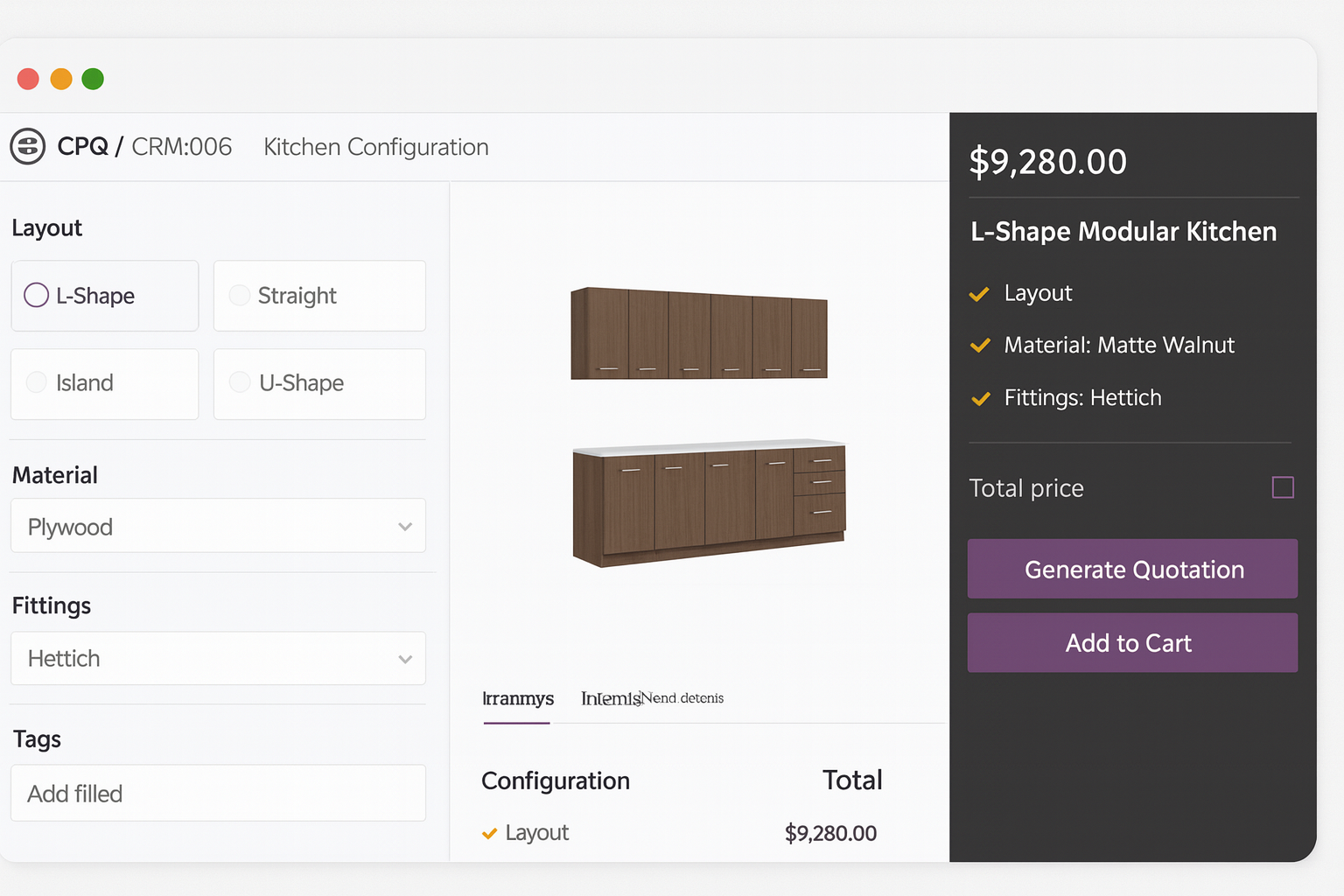 Odoo for Modular Kitchen Manufacturers: Do everything from Design to Installation on Single Platform 2 Odoo for Modular Kitchen Manufacturers: Use Case for CPQ
