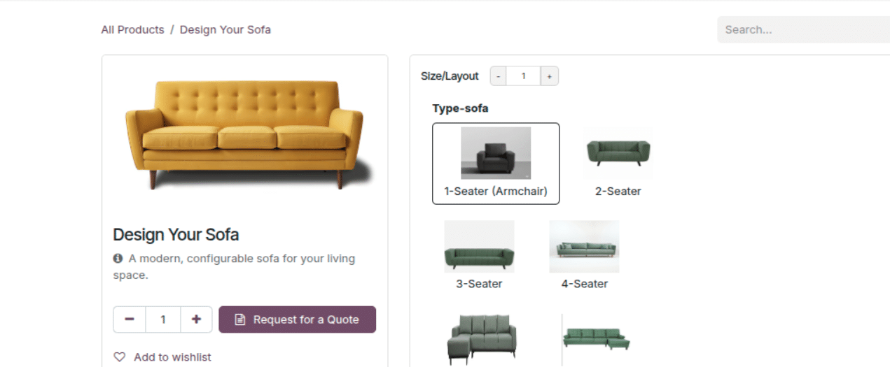 Odoo CPQ Ecommerce Version