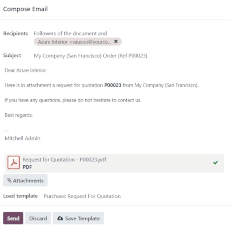 How to Use Call for Tender in Odoo to Compare Vendor Quotes? 3 Call for Tender in Odoo
