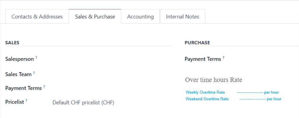 Odoo For MSPs- Client-specific service rates