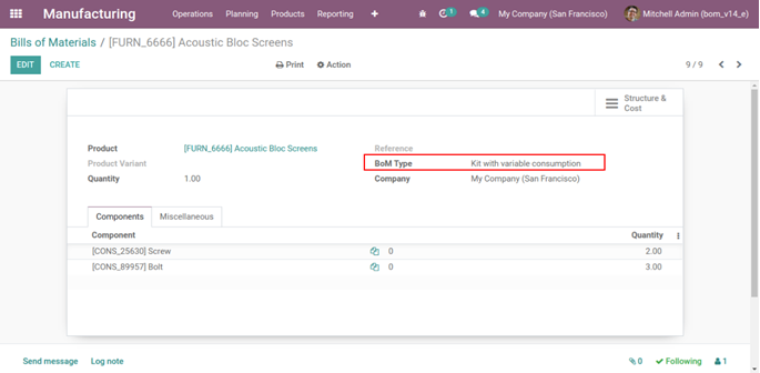 Odoo 14 BoM- Change Component Quantity while Creating Sale Order 2 image 10