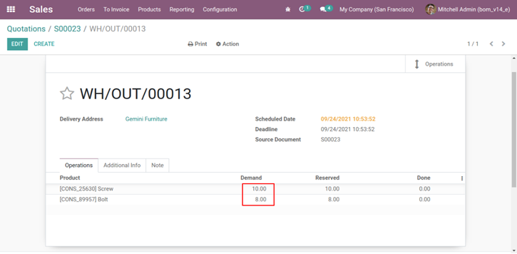 Odoo 14 BoM- Change Component Quantity while Creating Sale Order 6 image 12