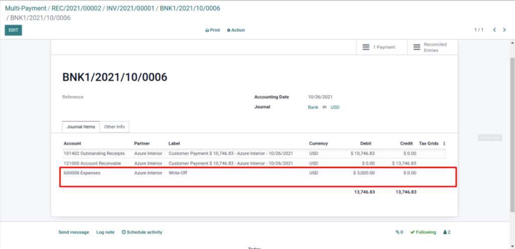 Odoo Batch Payments