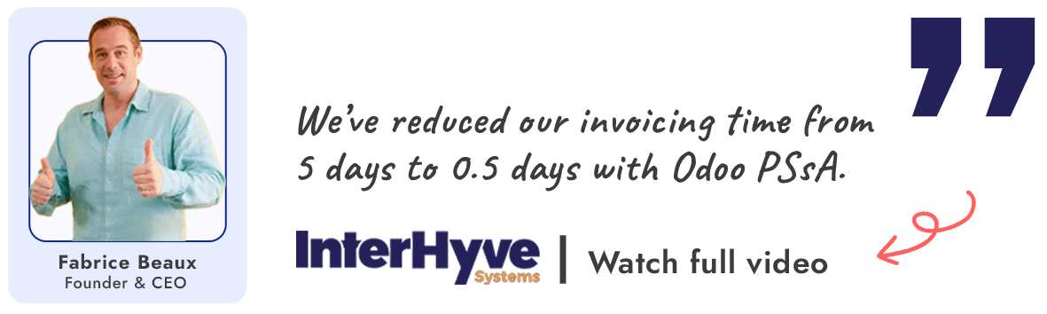 Odoo for MSPs: Explore Odoo as Professional Service Automation Solution 3 Odoo PSA Solution- success story