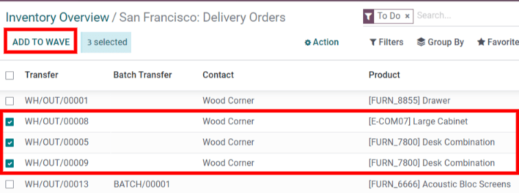 Wave Picking in Odoo Wave Picking in Odoo