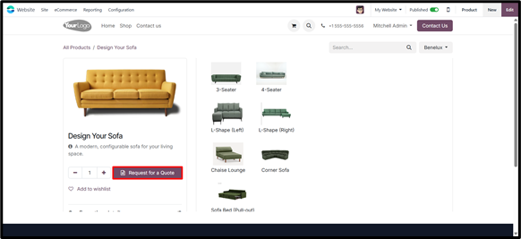 B2B self-service quoting with CPQ in Odoo- RFQ