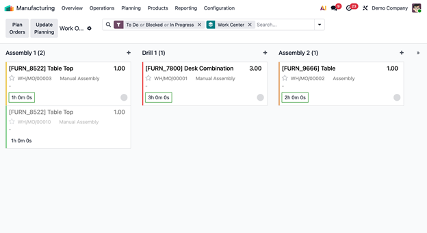 Production Planning in Odoo