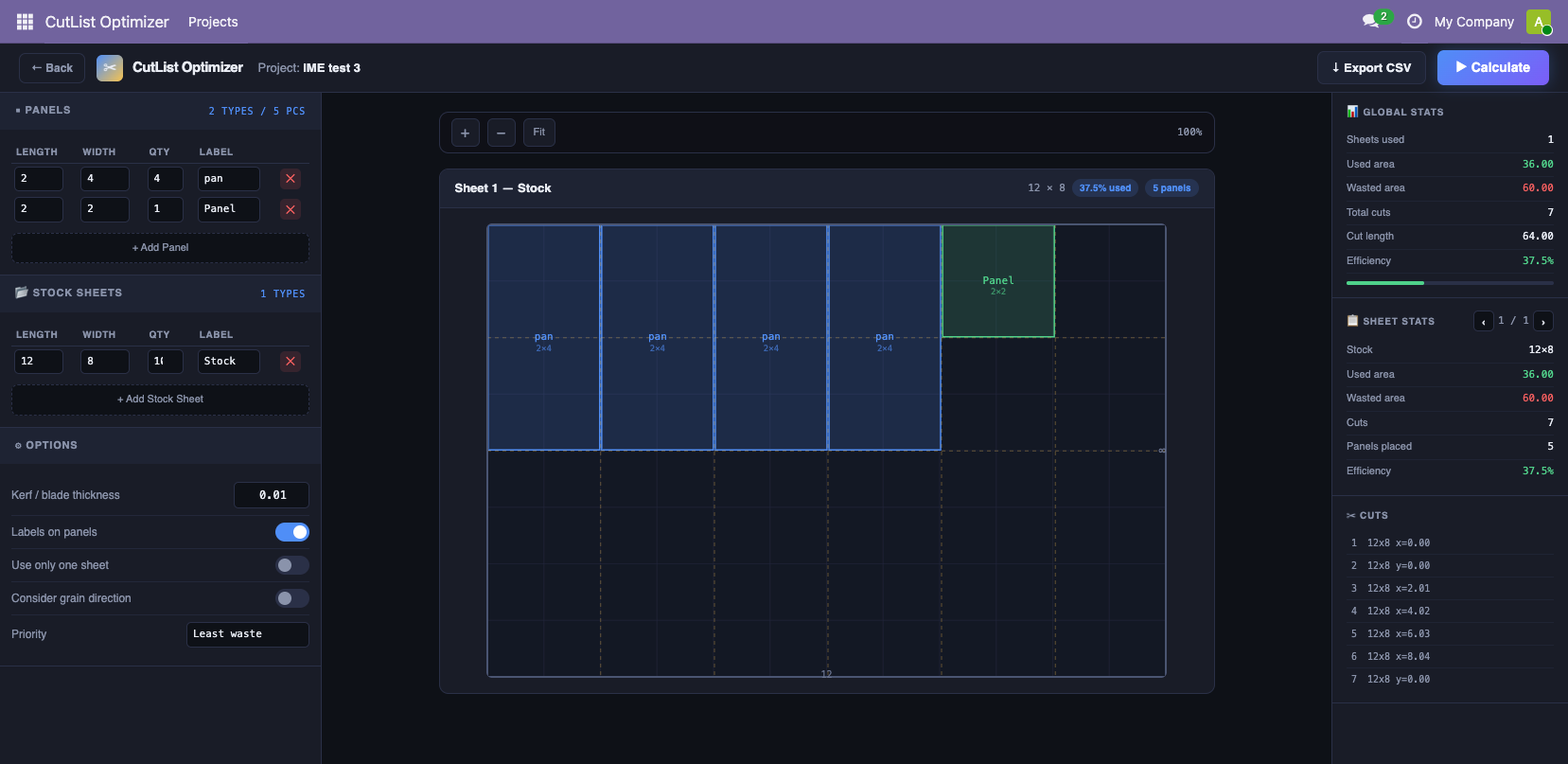 Cut List Optimizer in Odoo
